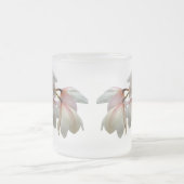 Creme und rosa Orchideen Mattglastasse (Mittel)