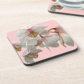Creme und rosa Orchideen Untersetzer (Linke Seite)
