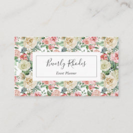 Creme und Rose Visitenkarte