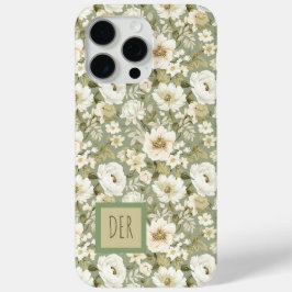 Creme- und Salbeigrüne botanische Gänseblümchen-Bl Case-Mate iPhone Hülle