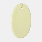 Creme Upscale Solid Color Keramik Ornament (Rechts)