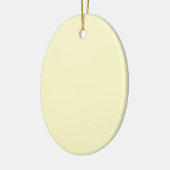 Creme Upscale Solid Color Keramik Ornament (Links)