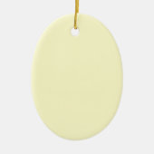 Creme Upscale Solid Color Keramik Ornament (Vorne)