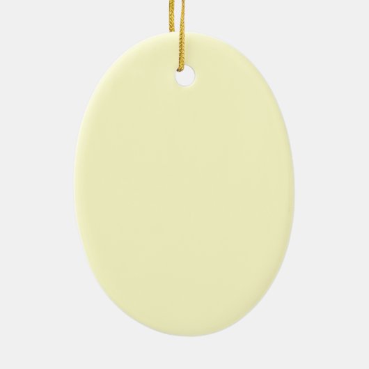 Creme Upscale Solid Color Keramik Ornament (Hinten)