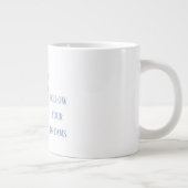 Creme-Vase Lila Iris-Blumen Jumbo-Tasse (Rechts)
