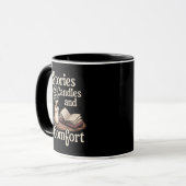Creme Vintag Book and Candle Tasse (Vorderseite Links)