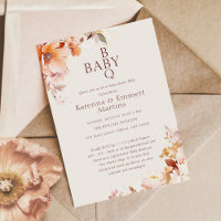 Creme Vintag Floral Fall GRILLEN Baby Dusche
