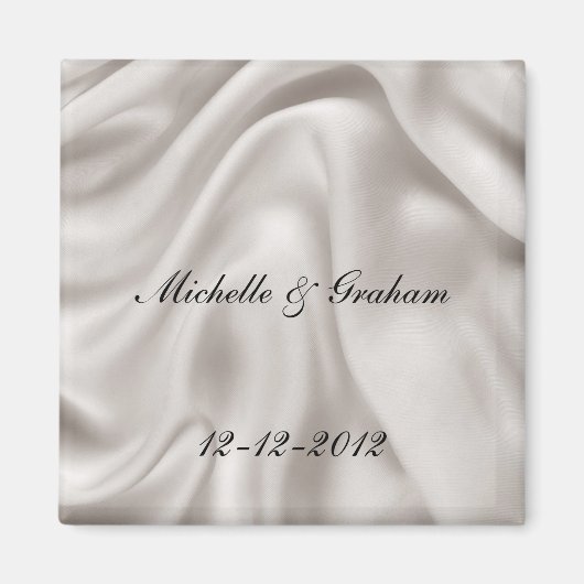 Creme Wedding Magnet Set (Vorne)