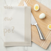 Creme - weiß geschirrtuch (Viertel Falte)