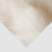 Creme White Animal Fell Seidenpapier (Detail)