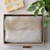 Creme White Animal Fell Seidenpapier (Geschenk)