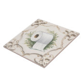 Creme White Toilette Papier Roll Funny Bad Fliese (Seite)