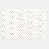 Creme Wildblumen Floral Retro Vintag Geschenkpapier Set (Vorderseite 2)