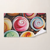 Creme Wirbel Badhandtuch Set (Handtuch)