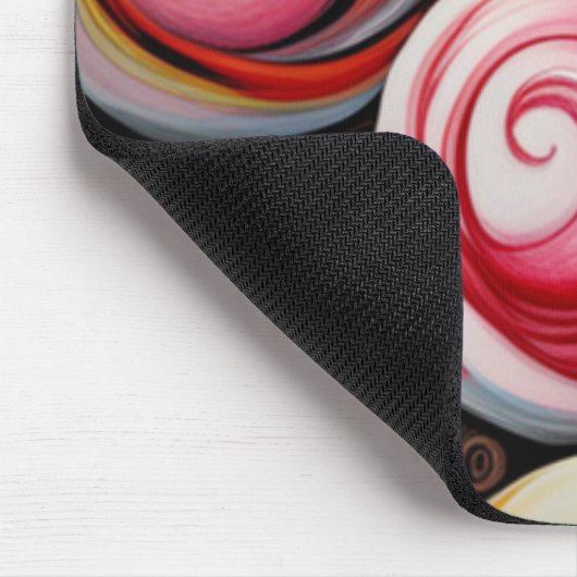 Creme Wirbel Mousepad (Ecke)