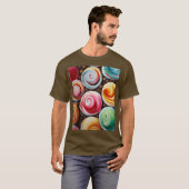 Creme Wirbel T-Shirt (Vorne ganz)