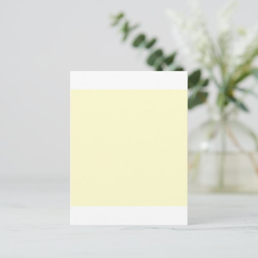 Creme Yellow Postkarte (Stehend Vorderseite)