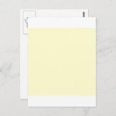 Creme Yellow Postkarte (Vorne/Hinten)