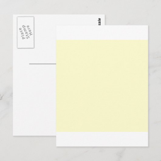 Creme Yellow Postkarte (Vorne/Hinten)