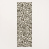 Creme Zebra Print Yogamatte (Rückseite)