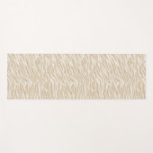 Creme Zebra Print Yogamatte (Vorderseite (Horizontal))
