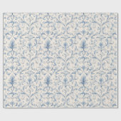 Cremeblaue Hochzeits-Party Geschenkpapier (Flach)