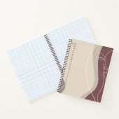 Cremebraun, abstrakt notizblock (Innenseite)