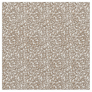 Cremebraun-Leopard-Druck Stoff