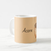 Cremebraune Eichel Kaffeetasse (Vorderseite Links)