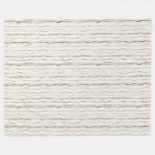 Cremebraune Streifen Fleecedecke (Vorderseite (Horizontal))