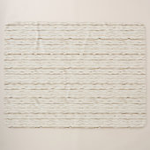 Cremebraune Streifen Sherpadecke (Vorderseite (Horizontal))