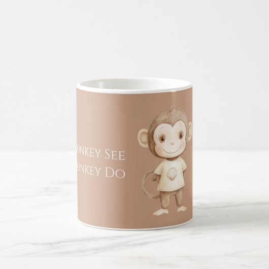 Cremebrauner Affe See Affen Do Kaffeetasse (Mittel)