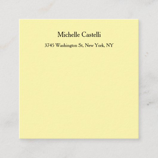 Cremefarbe Beruflich Einzigartig klassisch Begleitkarte (Vorderseite)