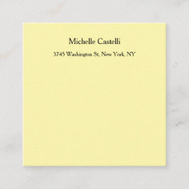 Cremefarbe Beruflich Einzigartig klassisch Begleitkarte