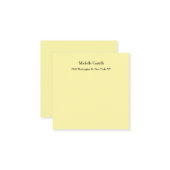 Cremefarbe Beruflich Einzigartig klassisch Mitteilungskarte (Vorderseite/Rückseite Beispiel)