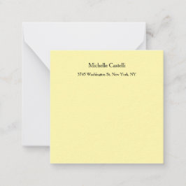 Cremefarbe Beruflich Einzigartig klassisch Mitteilungskarte