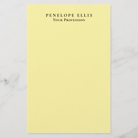Cremefarbe einzigartig original klassisch professi briefpapier (Vorderseite)