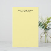 Cremefarbe einzigartig original klassisch professi briefpapier (Stehend Vorderseite)