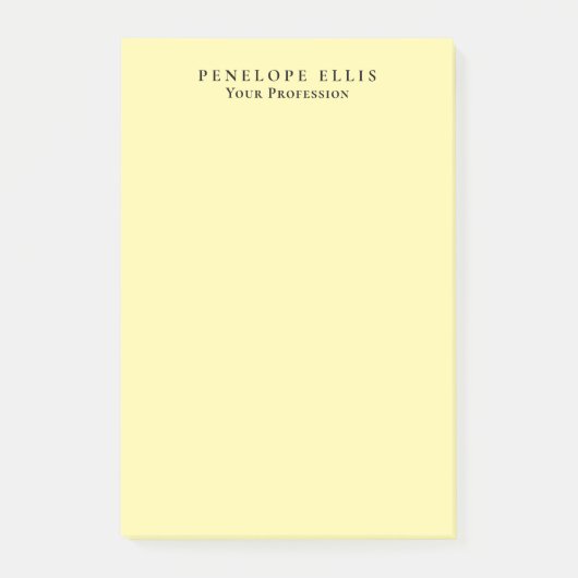 Cremefarbe Einzigartig Original Klassisch Professi Post-it Klebezettel (Vorderseite)