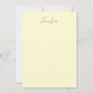 Cremefarbe elegante moderne minimalistische einfac mitteilungskarte