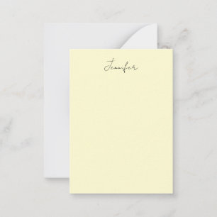 Cremefarbe eleganter moderner minimalistischer ein mitteilungskarte