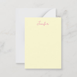 Cremefarbe elegantes modernes minimalistisches sch mitteilungskarte