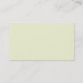 Cremefarbe Minimalist Modern Einfach Schlicht Visitenkarte (Rückseite)