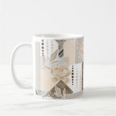 Cremefarben auf weiß kaffeetasse (Links)