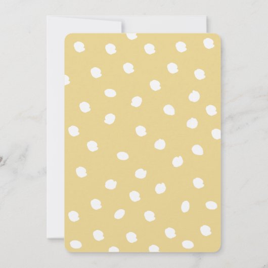 Cremefarben | Farbige Blume Kinderdusche Einladung (Rückseite)