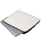 cremefarben, milchweiß, warm weiß laptopschutzhülle (Vorne Knopf)