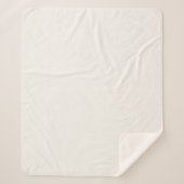 cremefarben, milchweiß, warm weiß sherpadecke (Vorderseite)