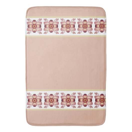 Cremefarben und weiß badematte (Vorderseite Vertikal)