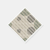 Cremefarbene Abstrakte Polka-Dots (dunkel) g9 Serviette (Ecke)
