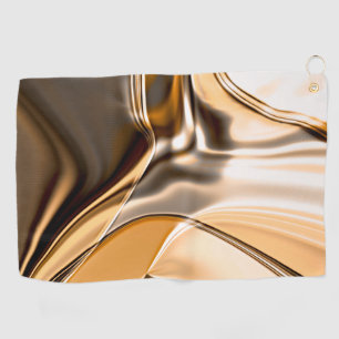 Cremefarbene bis braun gedrehte reflektierende Bel Golfhandtuch